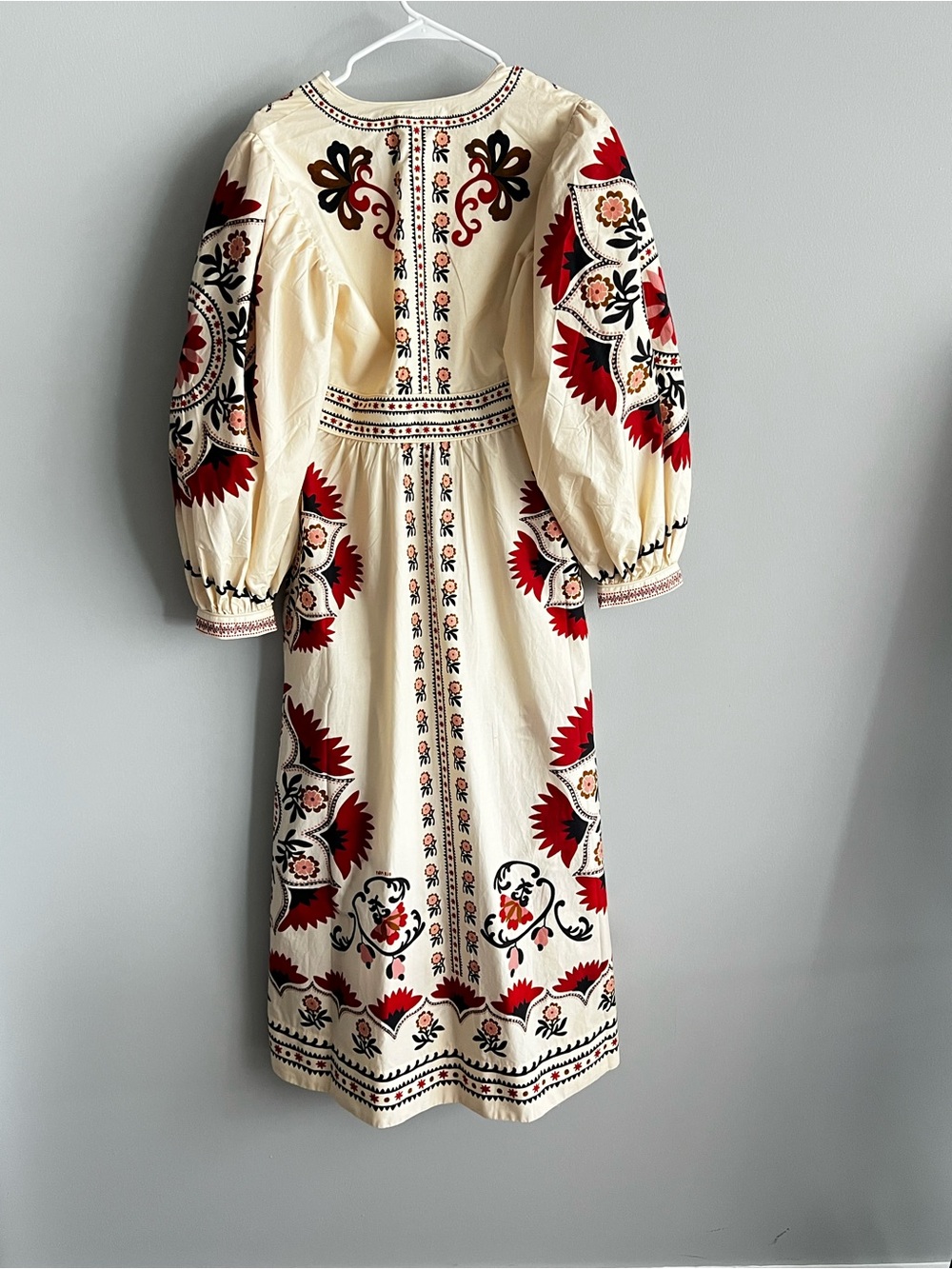 Farm Rio Cream Cashew Mandala Maxi Dress NWT Size M - Picture 7 of 8